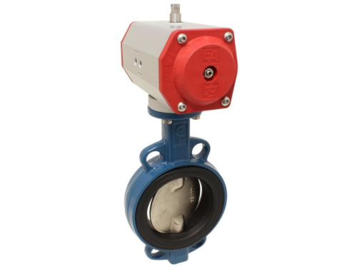 Butterfly valve with pneumatic actuator END-Armaturen TA-ED / TA-EE