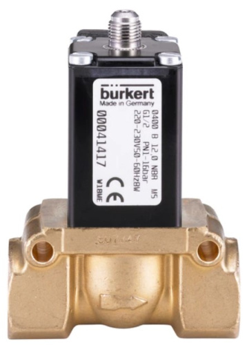 Solenoid valve Burkertn type 0400 - Piston valve 2/2-way servo-assisted