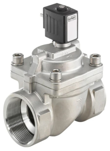 Water solenoid valve Burkert Type 6281 - Servo-assisted 2/2-way diaphragm valve