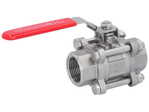 Stainless steel ball valve threaded with hand lever END-Armaturen PE