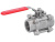 Stainless steel ball valve threaded with hand lever END-Armaturen PE