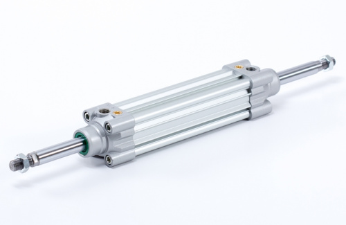 Double acting cylinder | adjustable cushioning | through piston rod | magnetic piston | H-series HAFNER HBF