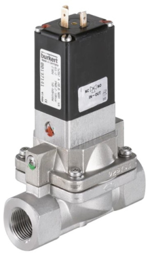 Water solenoid valve Burkert type 5282 - Servo-assisted 2/2-way diaphragm valve