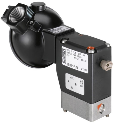 Solenoid valve Burkert type 0331 - Direct-acting 2/2 or 3/2-way pivoted armature valve