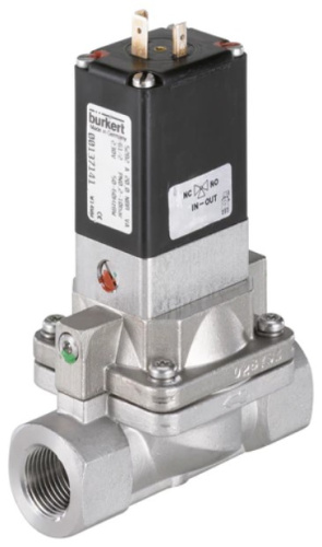 Water solenoid valve Burkert type 5282 - Servo-assisted 2/2-way diaphragm valve